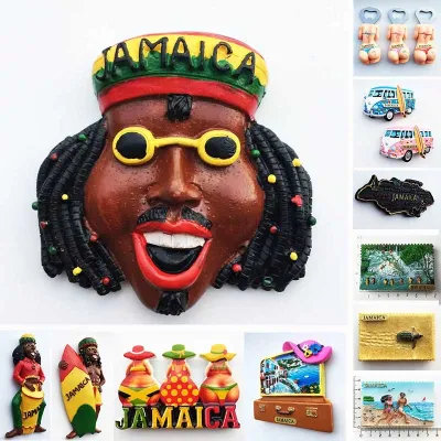 Jamaica Tourist Souvenirs fridge magnets Magnetic Refrigerator Stickers hot girl bottle opener 3d Stereo home decoration Crafts
