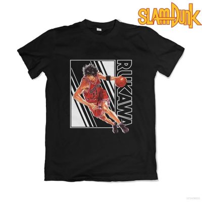 ข้อเสนอพิเศษ tshirt เสื้อยืดแขนสั้นลําลอง พิมพ์ลายกราฟฟิคอนิเมะ Slam Dunk Rukawa Kaede ทรงหลวม ขนาดใหญ่ สําหรับผู้ชาย และผู้หญิง(S-5XS-5XL