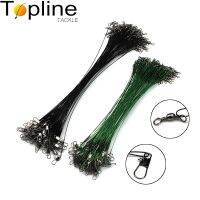 【CW】 Topline Tackle 10/20/30pcs Fishing Wire With Swivel Lock 15-30cm Lead Core Leash