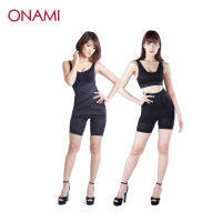 Onami X Slender สีดำ 1 ชุด (เสื้อกล้าม+กางเกงขาสั้น) แพ็คคู่ Onami Fit bra สีดำ 1 ชุด