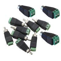 10pcs Green RCA Terminal Block CAT5 to Camera CCTV Video Balun RCA Female or Male Jack AV Screw Connector