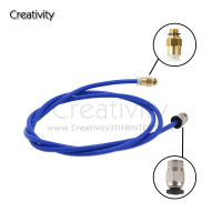 Creativity Bowden PTFE Tubing 1M 1Pcs Quick Fitting 1Pcs Straight Pneumatic Fitting Push to Connect for 3D Printer Tube 1.75mm