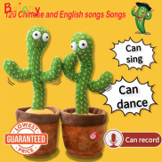 Belony Rechargeable Dancing Cactus Toy with 120 Songs + Lighting +