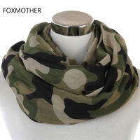 Free Shipping 2021 New Fashionable Army Green Camo Infinity Scarves Snood For Womens Mens