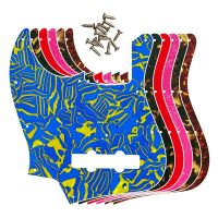 อะไหล่กีตาร์ออกแบบเองของ Feiman-สำหรับ Mij Jazz Bass ผลิตใน Pickguard กีตาร์ญี่ปุ่นรอยขีดข่วนแผ้นตัวเลือกหลากสี