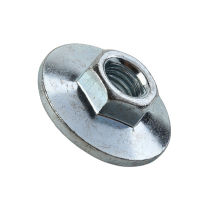 M14 น็อตหน้าแปลนหกเหลี่ยมโลหะสำหรับ 125 150 180 230 Type Angle Grinder Disc Quick Change Locking Flange Nut Power Tools Accessories-SJK STORE