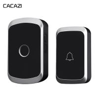 ❐ CACAZI Smart Wireless Doorbell Waterproof Battery 1 2 Button 1 2 Receiver US EU UK Plug Home Cordless Call Ring Bell Chime