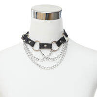 Punk Choker สร้อยคอสร้อยคอหนัง Goth Choker Harajuku ผู้หญิง Kawaii Emo แม่มด Gothic สร้อยคอ Fetsival เครื่องประดับ