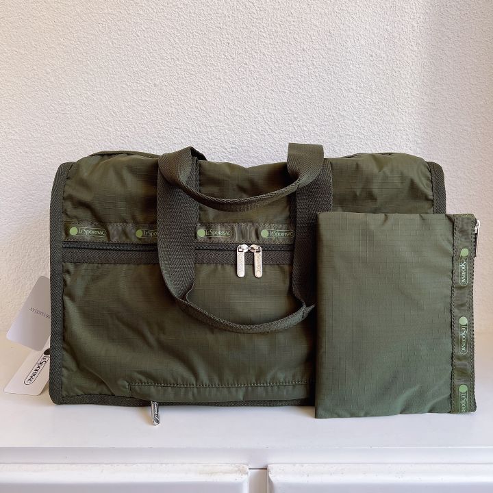 lesportsac-2023-กระเป๋าสะพายข้างแบบพกพากระเป๋าออกกำลังกายกระเป๋าเก็บของกระเป๋าเดินทาง4318ขนาดกลาง4319ขนาดใหญ่