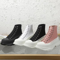 M.Queeen 2023 New womens thick soled casual shoes High quality canvas shoes box packaging Sepatu sukan sukan perempuan asal