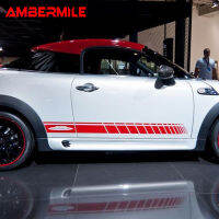 AMBERMILE KK สำหรับ Mini Cooper R55 R56 R58 R60 R61 F55 F56 F57 F60อุปกรณ์เสริมรถด้านข้างรูปลอกสติกเกอร์รถจัดแต่งทรงผม