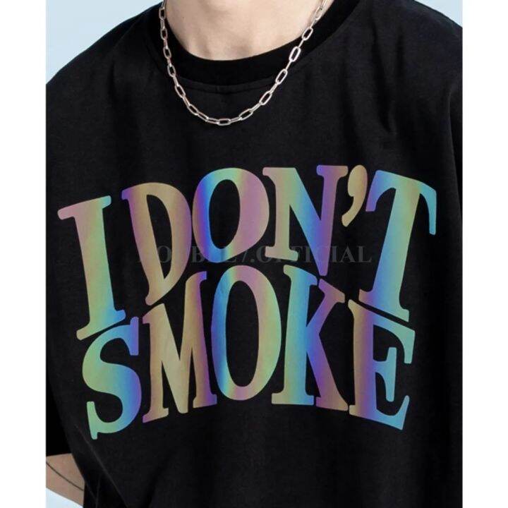 i-dont-smoke-donsmoke-colorful-reflective-logo-authentic-streetwear-unisex-tee-hot-selling