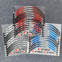 Motorcycle Reflective Wheel Sticker Hub Decals Rim Stripe Tape For KYMCO XCITING 400i AK550 S350 CT200 300 125 250 Accessories Wall Stickers Decals