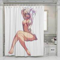 【CW】☫  Anime Shower Curtain Fantasy Tale Woman Bathing