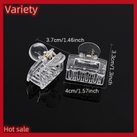 Variety ✨Hot Sale✨ กิ๊บหนีบผมพลาสติกใสแบบมีที่หนีบผมอะคริลิคฐานกิ๊บเปล่าสำหรับทำเครื่องประดับ DIY อุปกรณ์แต่งผมแฟชั่นสำหรับสาวๆ