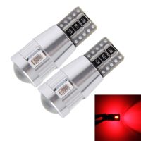 IFixedShop 2ชิ้น T10 3W 6 SMD-5630แอลอีดีไร้ข้อผิดพลาดโคมไฟ Canbus ไฟเคลียร์แลนซ์รถยนต์ DC 12V (ไฟสีแดง)