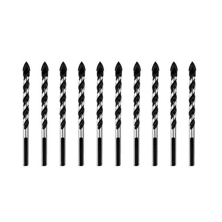 Multipurpose Drill Bits, 10Piece 6mm Multimaterial Drill Bit Set for