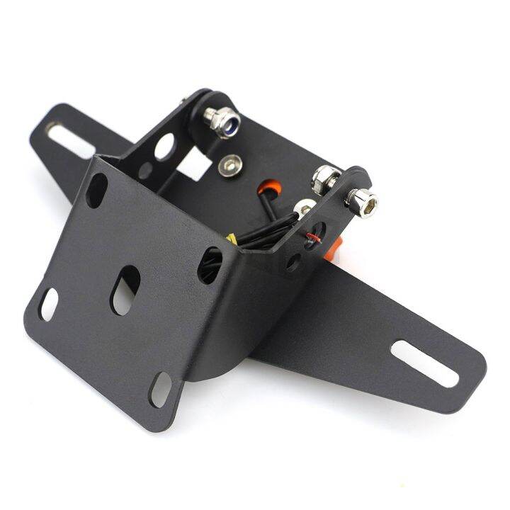 ที่วางป้ายทะเบียนรถจักรยานยนต์-ktm-duke-125-250-390-200-motorcycle-license-number-plate-holder-with-led