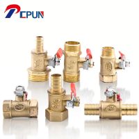 8mm Hose Barb x 8mm Hose Barb Full Ports Connection Plumbing Brass Ball Valve Two Way Air Water Gas Pneumatic