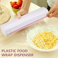 Wrap Dispenser Reusable Food Wrap Cutter Household Cling Film Dispenser for Vegetable Fruit Preservation Home Kitchen Tool