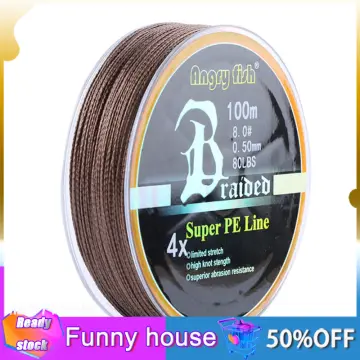 Angryfish 4 Strands 100m Pe Fishing Line Super Strong Smooth Wear