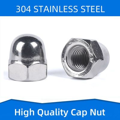 304 316 Stainless Steel Acorn Nut Hexagon Cap Nuts Cover Nut Decerative Fasteners for M3 M4 M5 M6 M8 M10 M12 M20 Nails  Screws Fasteners