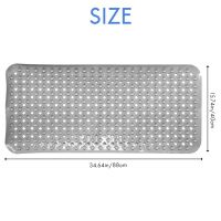 】【、 Non-Slip Bath Mat With Strong Grip Skin-Friendly BPA Free Non-Slip Shower Mat Washable Bath Mat Non-Slip Mat