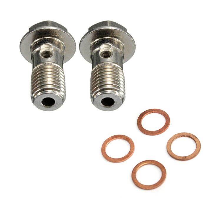 Motorcycle Stainless M10 X 1.25 Banjo Bolts Brake Master Cylinder Screw 