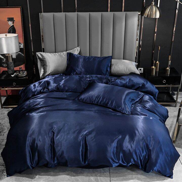 ouiphynia-4-in-1-ice-silk-bedding-set-quilt-cover-fitted-sheet-pillowcase-set-4pcs-37cm-height