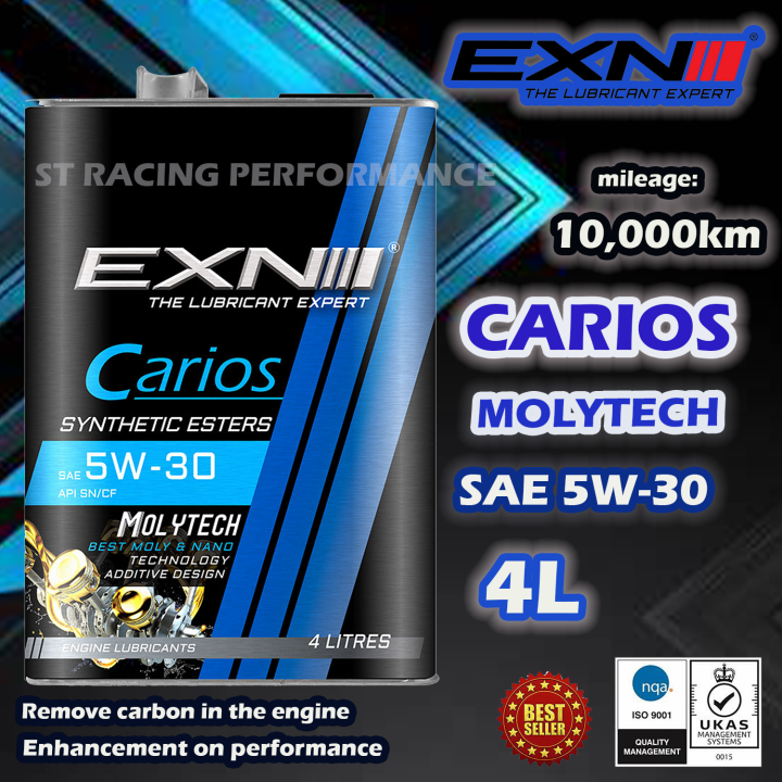 EXN CARIOS MOLYTECH SAE 5W30 ENGINE OIL (4L) Lazada