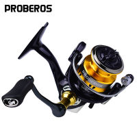 PROBEROS น้ำหนักเบาเป็นพิเศษรอกตกปลา8KB สูงสุดลากเต็มสปินโลหะหมุนรีล7 + 1BB ล้อซ้ายและขวาจับกันระหว่าง TR800