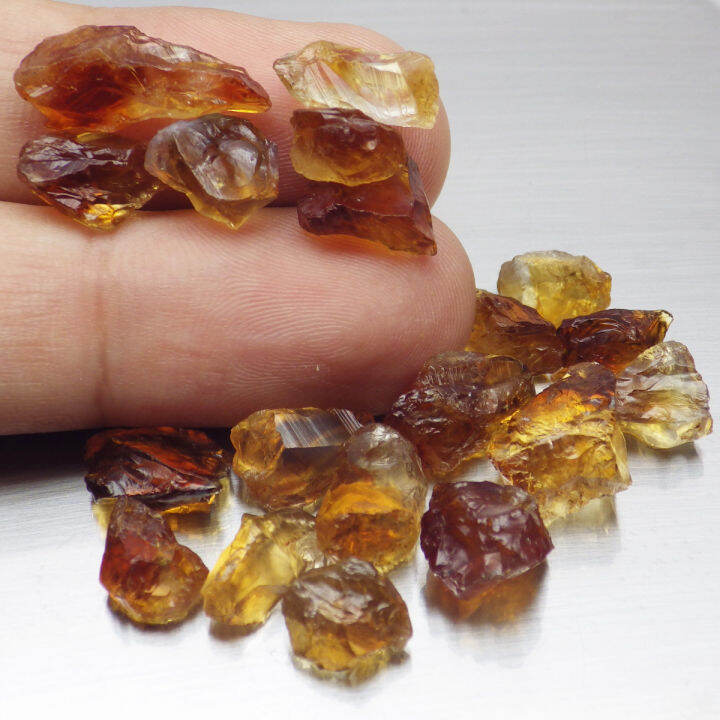 พลอย-ก้อน-ดิบ-ซิทริน-ธรรมชาติ-แท้-natural-citrine-หนักรวม-50-กะรัต