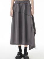 XITAO Skirt Asymmetrical Women Loose Casual Skirt