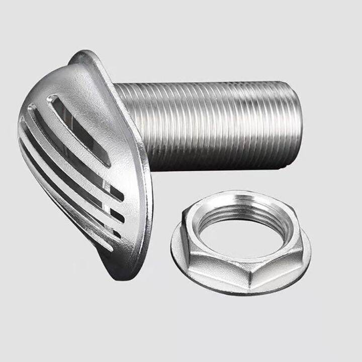 Boat Intake Strainer Marine Water Outlet Hose Pipe Stainless Steel Thru
