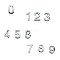 ประตูทันสมัยที่อยู่แผ่นโลหะเงิน Er บ้านโรงแรมสติ๊กเกอร์ตัวเลข N23ป้ายแผ่นป้าย
