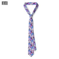 Fashion Men Women 8cm Wide Polyester Slim Tie Japanese Anime Cartoon Style Neckties Daily Casual Party Shirt Suit Accessories