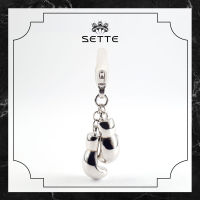 [SETTE] Boxing Glove Charm For Pendant/Bracelet Silver 925 Rhodium Plated  - BTS2346 [เซตเต้] จี้ชาร์มรูปนวมมวย ตัวเรือนเงิน 925 ชุบโรเดียม