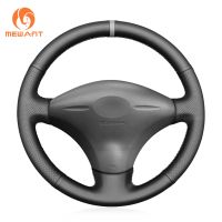 MEWANT Black Artificial Leather Steering Wheel Cover for Toyota Yaris Verso Vitz Probox Sienta Succeed ECHO Porte1999 2000 -2005 Steering Wheels Acces