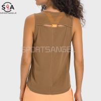 ♤❈❒ 【Sportsangel】เสื้อกีฬาแขนกุด ผ้าตาข่าย ระบายอากาศ แบบแห้งเร็ว สําหรับออกกําลังกาย เล่นโยคะ