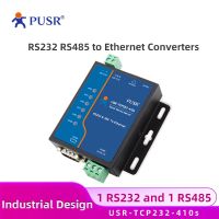 PUSR RS232 RS485 Serial to Ethernet Converter Serial Device Server Support TCP/IP Modbus RTU to TCP USR-TCP232-410s