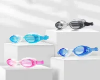 Hugos ฤดูร้อนขายร้อนแว่นตาว่ายน้ำชนิดบรรจุกล่องกันน้ำและป้องกันหมอก PVC HD goggles แว่นตาสำหรับผู้ใหญ่