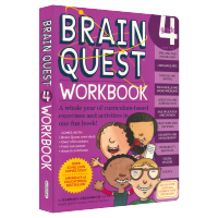 Brain quest Workbook Grade 4 fourth grade BQ General Practice Workbook English original imported brain task intelligence training English teaching aids for 6-7 year old American preschool children