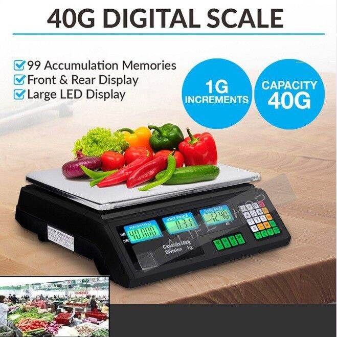Digital Weighing Scale Food Computing 1Kg To 40Kg Lazada PH