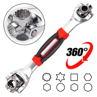 คีมปากเสือ 48 in 1 เครื่องมือ SOCKET ทำงานร่วมกับ Spline สลัก Torx 360 องศา 6 - Point, 12 - Point, Torx, สแควร์ Universal เฟอร์นิเจอร์รถซ่อมประแจ