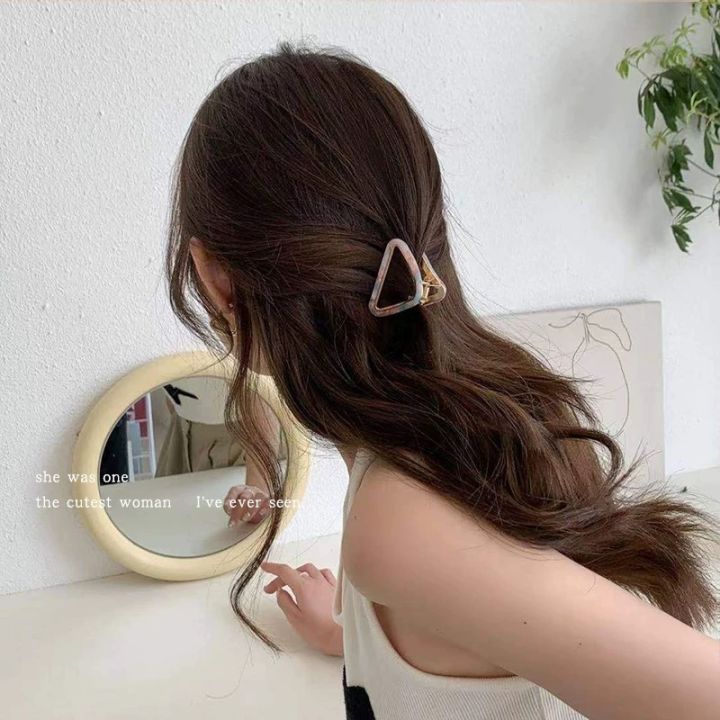 Mirae Korean Triangle Hair Clip Minimalist Metal Medium Hair Grab Half Hair  Grab Clip Casual Work Homewear Women Hair Accessories Gift Claw Clips |  Lazada