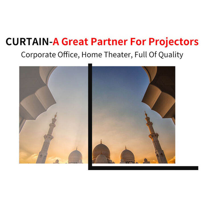 16-9-simple-projector-curtain-60-72-84-100-120-150นิ้ว-hd-display-screen