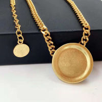 New Wholesale Men Women Necklaces Retro Hypoallergenic Temperament High Quality Round Pendant Hip Hop Rock Korean Pop Gifts