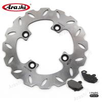 Arashi ผ้าเบรกโรเตอร์จานเบรคหลัง CNC สำหรับ KAWASAKI NINJA ZX6R 1995 1996 ZX-6R รถจักรยานยนต์1997แผ่นอินทรีย์