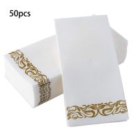 ❦ Disposable Hand Towels amp; Decorative Bathroom Napkins Soft and Absorbent Linen-Feel Paper Guest Towels for Kitchen Parties