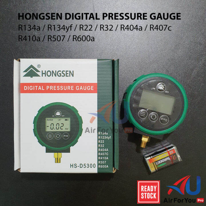 Digital Pressure Gauge HSD5300 R134a / R410a / R134yf / R22 / R32